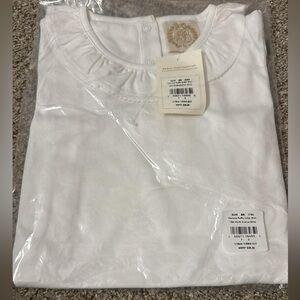 Ramona Ruffle Collar Shirt White TBBC